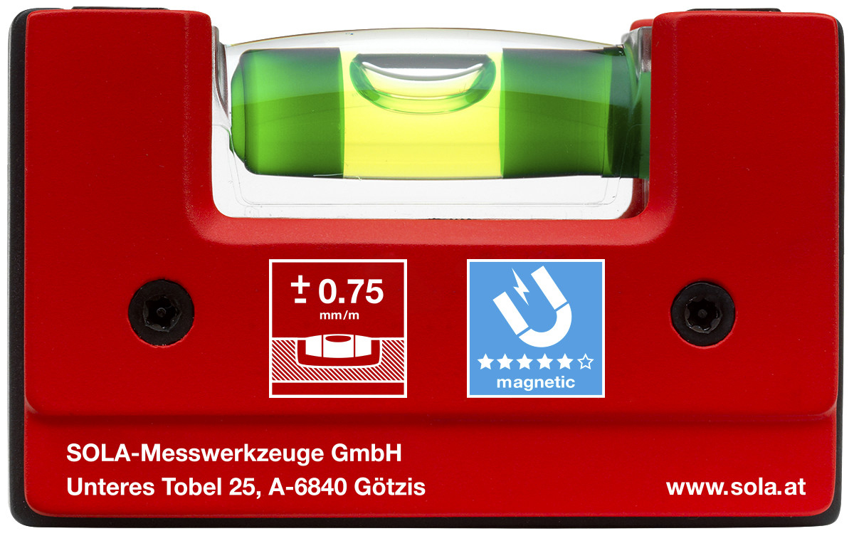 Kompakt-Wasserwaage GO! MAGNETIC CLIP SOLA