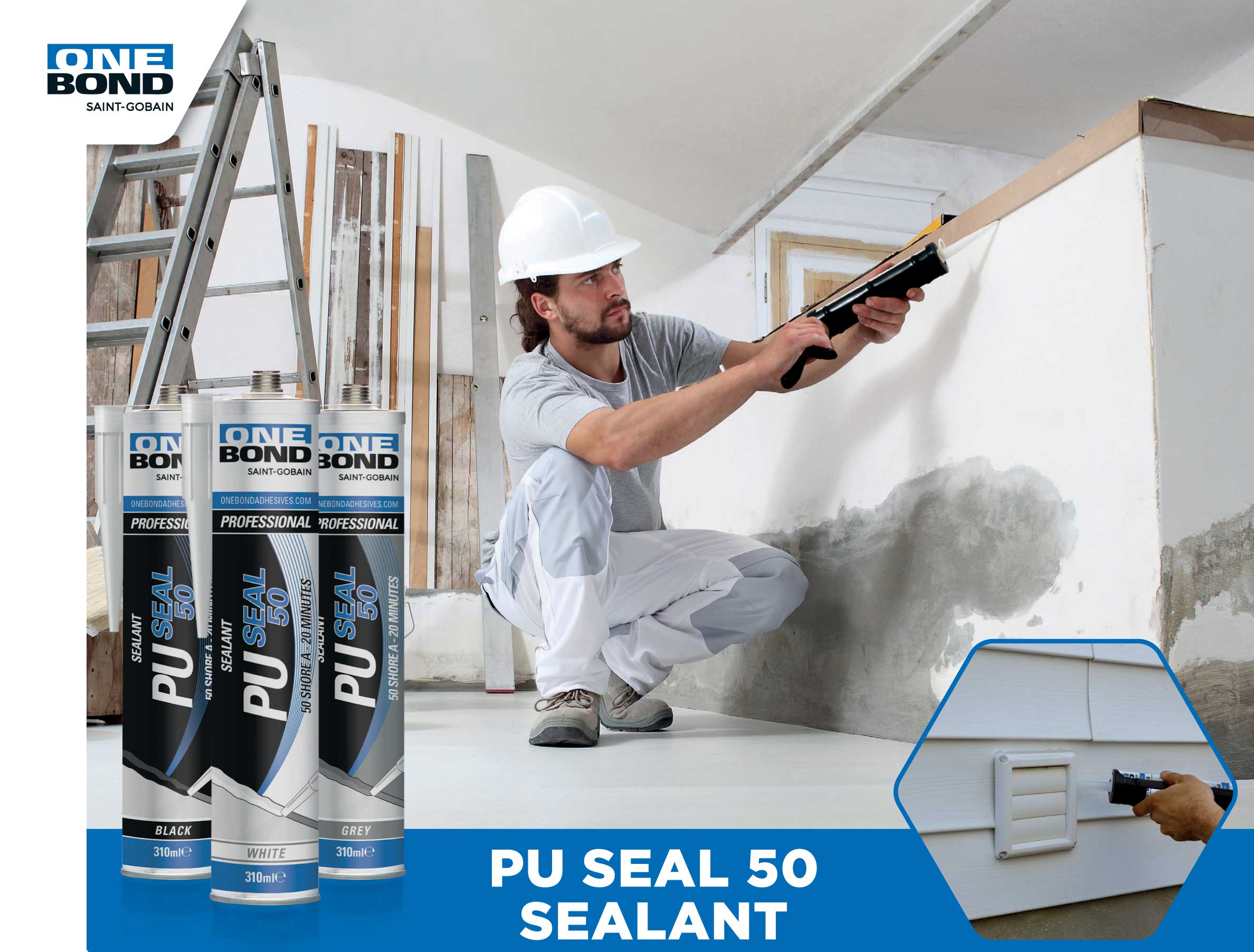 Polyurethan-Dichtstoff OneBond PU50 SEALANT, Kartusche à 310 ml