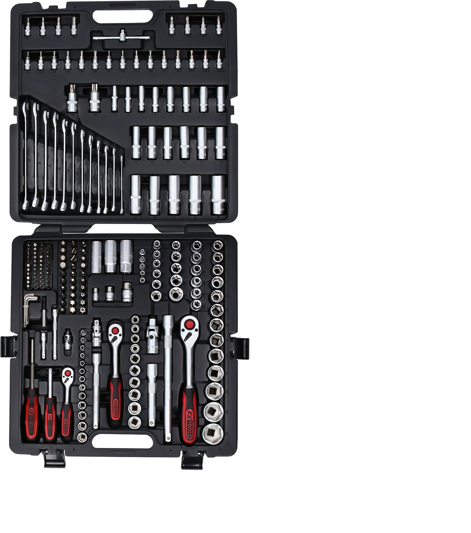 Steckschlüssel-Satz KS TOOLS CLASSIC 1/4"+3/8"+1/2", 216-tlg 917.0216
