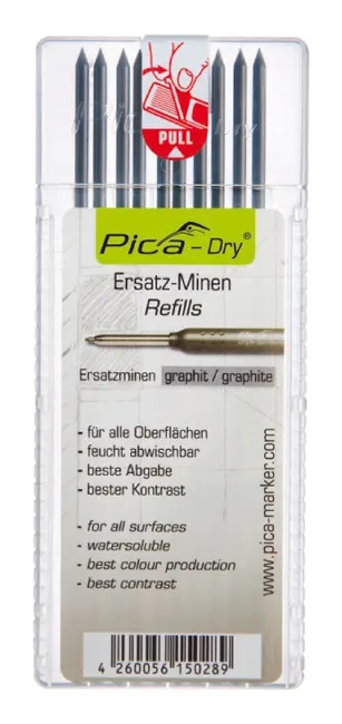 Ersatz-Minen Pica-Multi-Use Graphit, Packung à 10 Stück