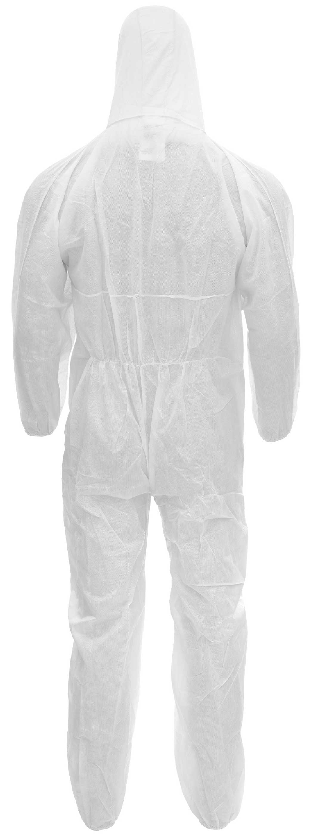 Schutzoverall NITRAS 4500 weiss, PP mit Kapuze