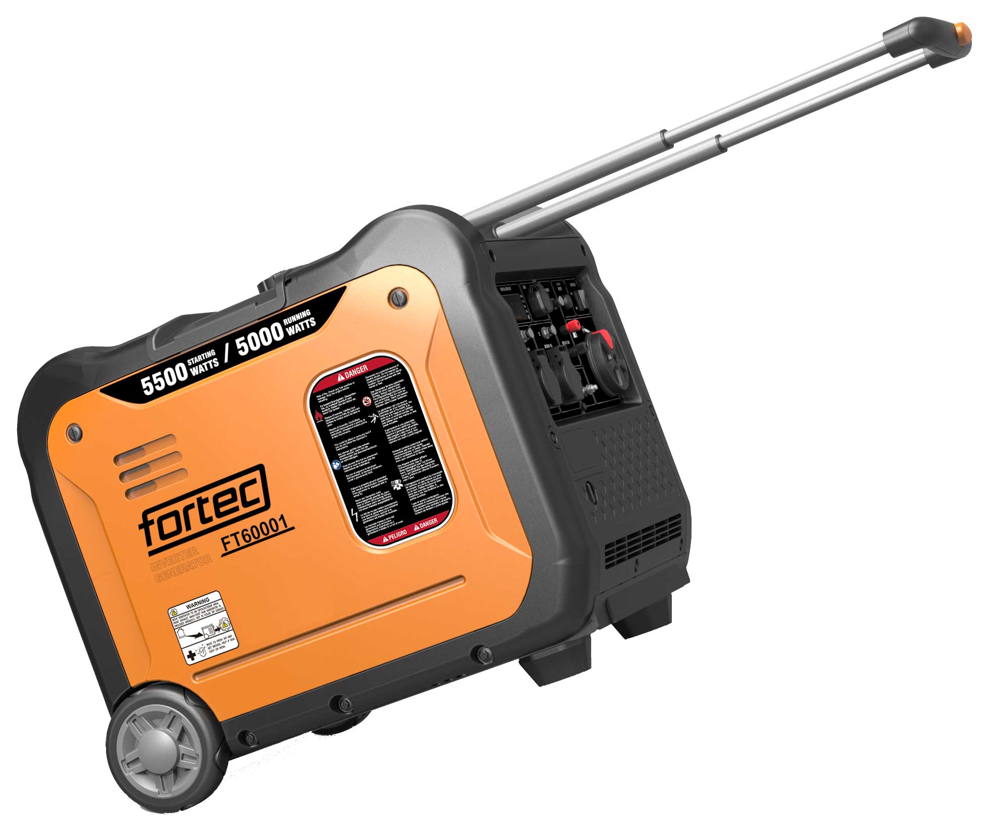 Stromerzeuger fortec INVERTER 5500 Watt, Benzin FT60001
