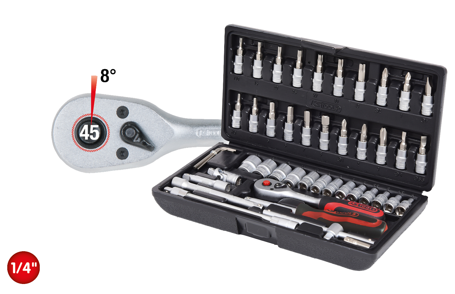 Steckschlüssel-Satz KS TOOLS CLASSIC 1/4", 48-tlg