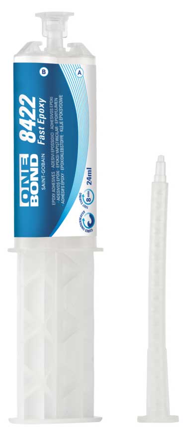 Zweikomponenten-Epoxidkleber OneBond 8422 schnell härtend Doppelkartusche 1:1 24 ml 78072764225