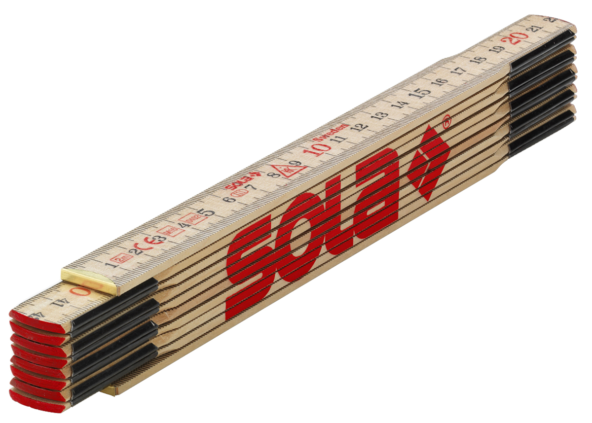 Gliedermeter 2 m aus Holz SOLA