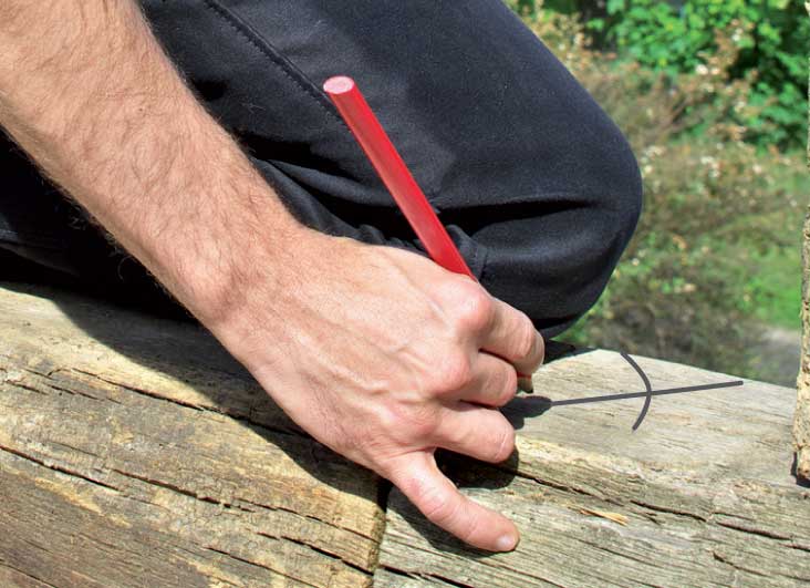 Zimmermannsbleistift, oval