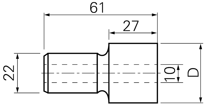 Zapfensenker HSS, INT Gr. 2, Typ N