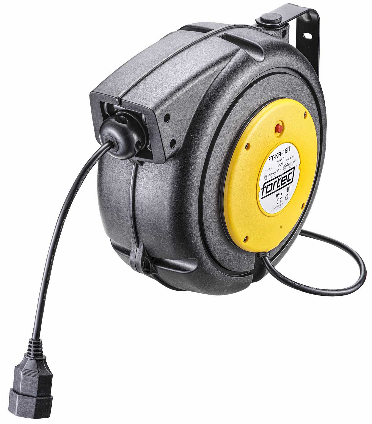 Kabelroller 230V, FORTEC Länge 15 m FT-KR-15IT