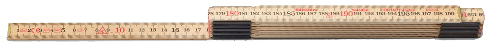 Gliedermeter 2 m (Kontakt-Meter) aus Holz