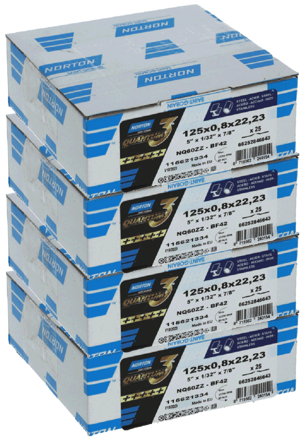 Trennscheibe QUANTUM3 für Metall/Inox 125 x 0.8 mm