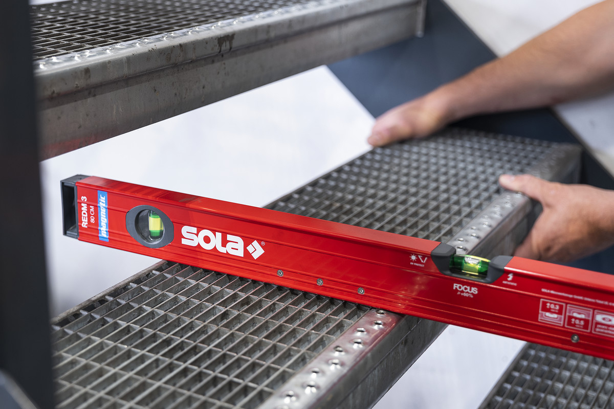 Wasserwaage ALU RedM 3 mit Magnet SOLA