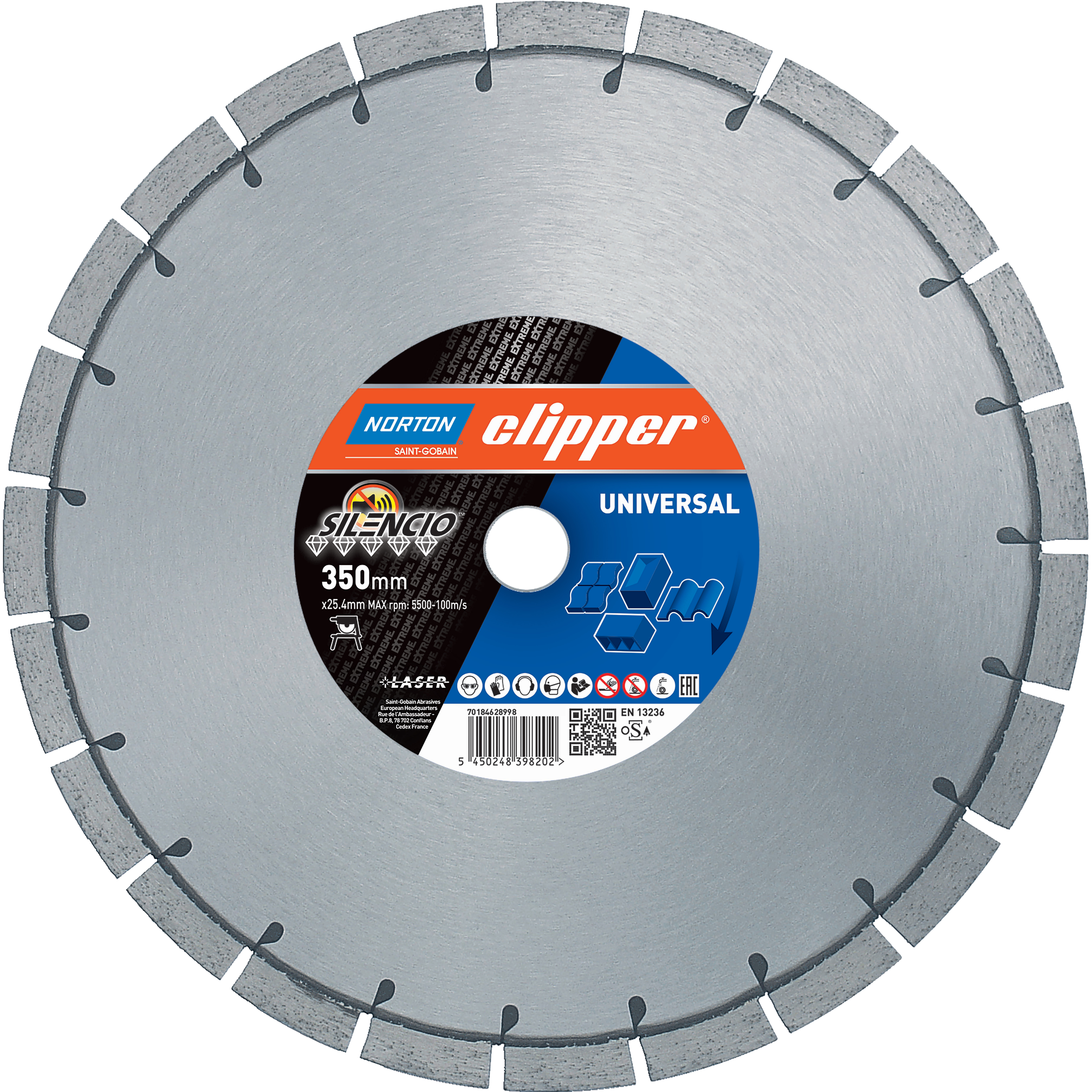Universal-Diamant-Trennscheibe Silencio NORTON
