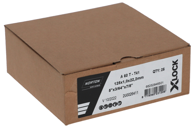 Trennscheibe NORTON X-LOCK für Metall/Inox