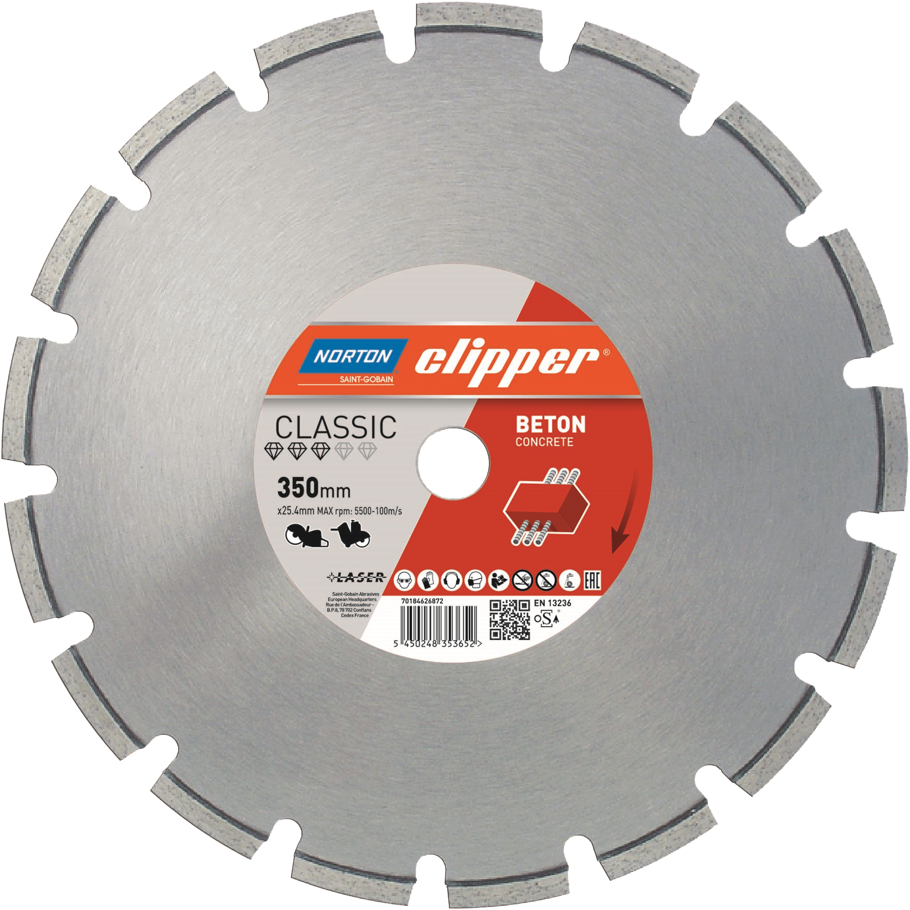 Diamant-Trennscheibe Classic Beton NORTON