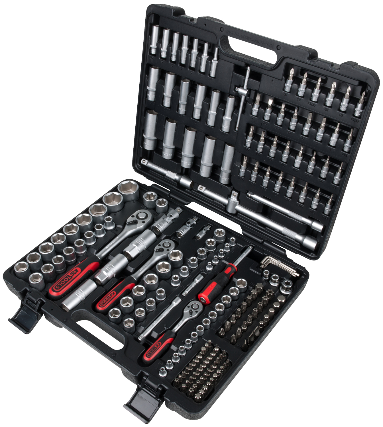 Steckschlüssel-Satz KS TOOLS CLASSIC 1/4"+3/8"+1/2", 195-tlg